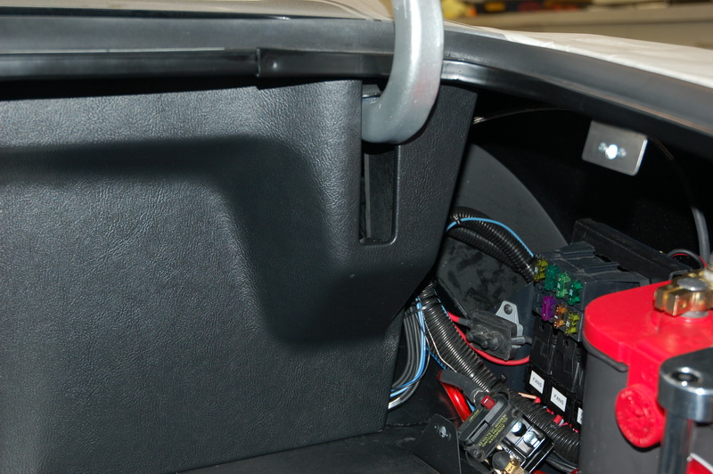 rear trunk hinge slotted panel